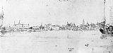 Bacino Paintings - The Molo from the Bacino by Francesco Guardi